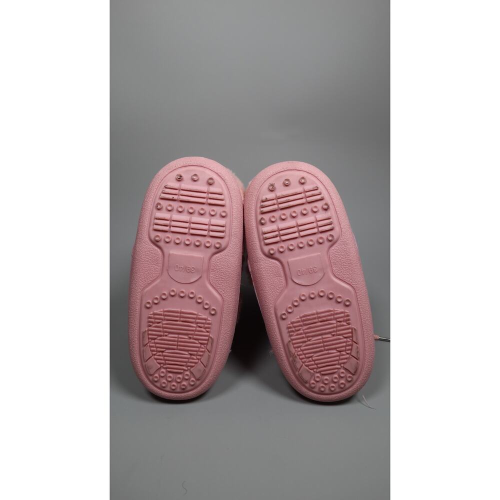 ZHENAIYISHENG Pink Faux Fur Snow Boots Women Mid Calf Winter Platform Size 9 - Picture 4 of 7
